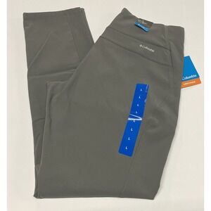 Columbia Women's Fleece Lined Active Fit Straight Leg Pants, City Grey, Large